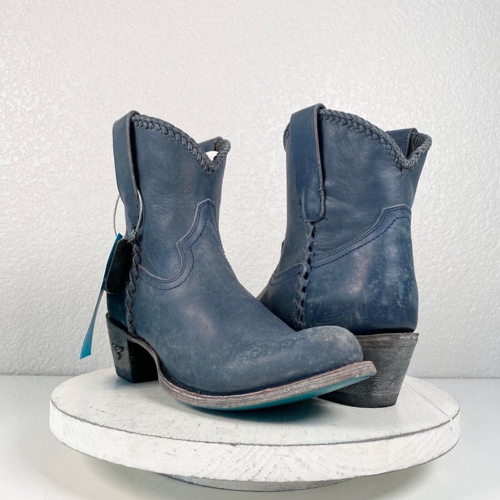 Blue Ankle Boots for Women